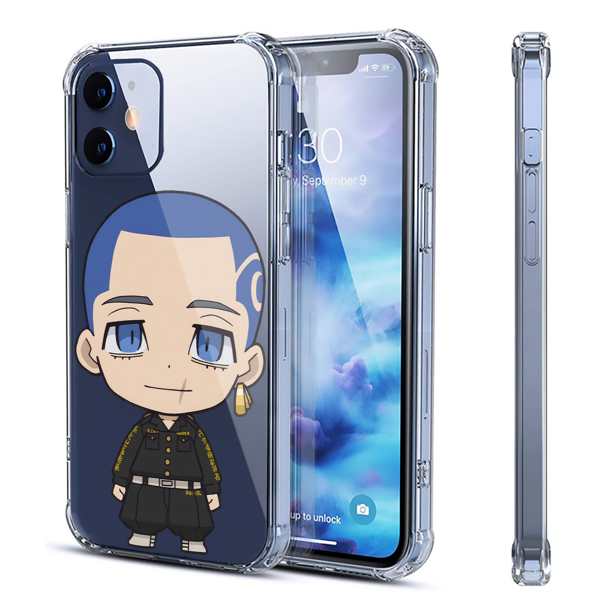 （画像用） 東京リベンジャーズ Tokyo Revengers 【iPhone 12シリーズ対応】透明スマホケース（クリアソフトケース）